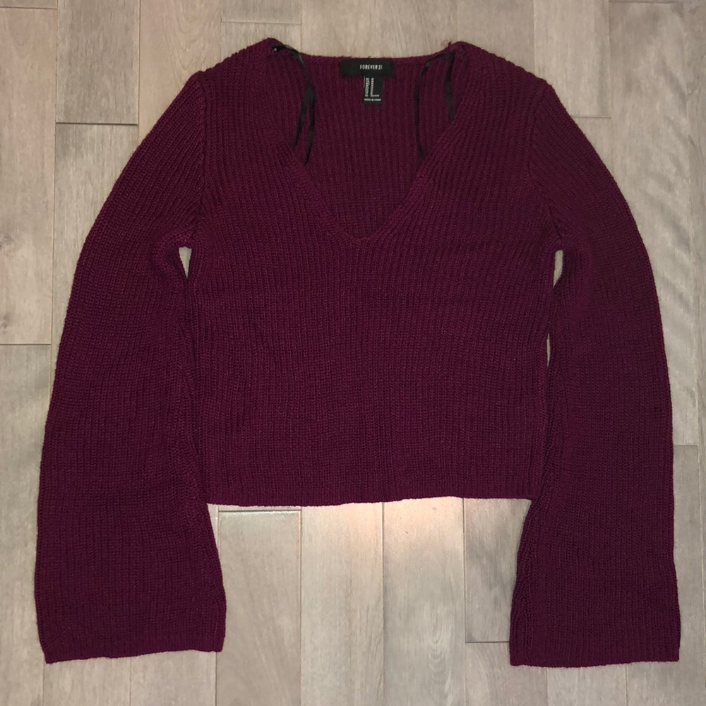 Forever 21 Knit Sweater w/ Bell Sleeves